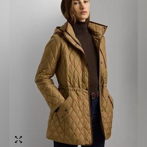 Ralph Lauren Hooded Anorak Quilted Coat